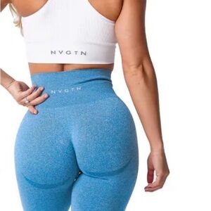 NVGTN Women's Sky Blue Leggings contour